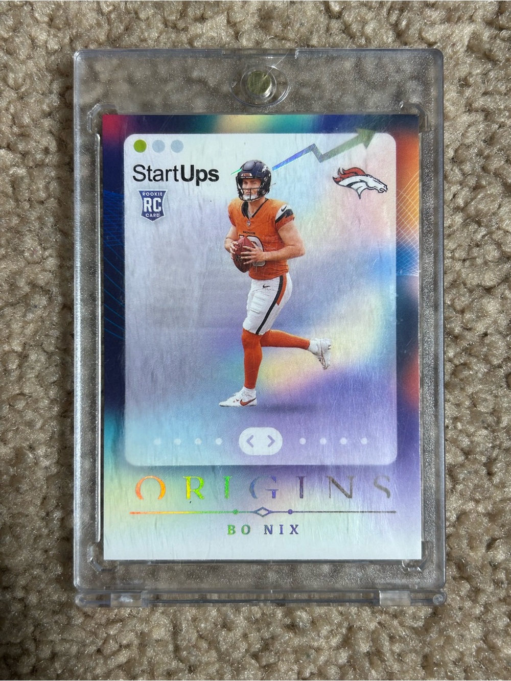 2024 Origins Rookie Bo Nix #5 StartUps Card